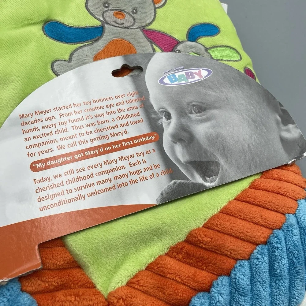 Mary Meyer Baby CONFETTI COZY Blanket Security Lovey Bear‎ Puppy